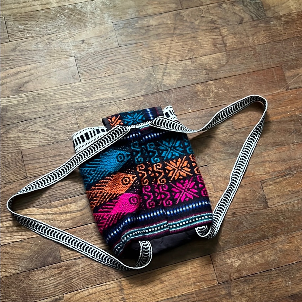 Colorful Patterned Backpack - Picture 2 of 5